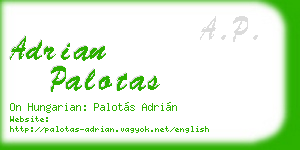 adrian palotas business card