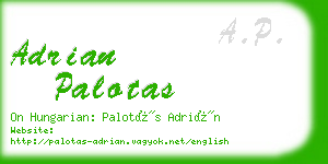 adrian palotas business card